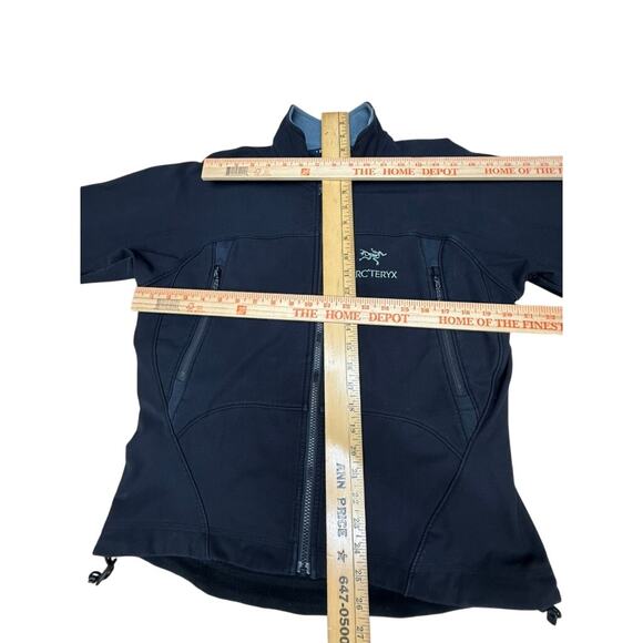 "ARCTERYX"  Women's Polartec Zip Up Jacket SZ M Zip Pockets Cinch Waist Ski - Picture 4 of 16